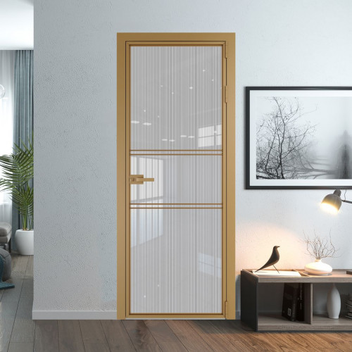 Межкомнатная дверь ProfilDoors 2 AX Узор Страйп профиль Золото