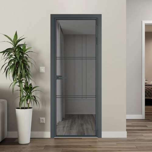 Межкомнатная дверь ProfilDoors 3 AX Комфорт серый профиль Серая ночь