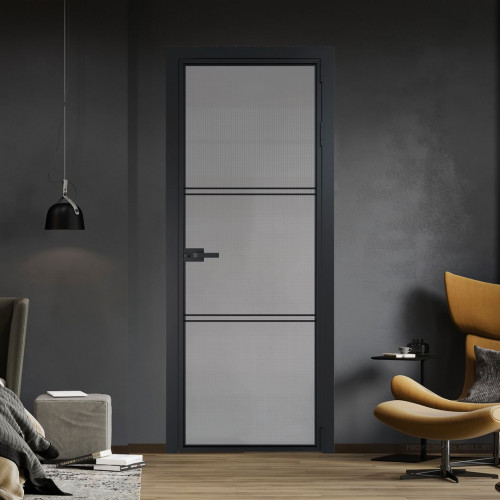 Межкомнатная дверь ProfilDoors 3 AX Кризет профиль Черный матовый