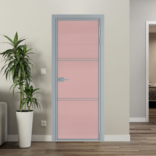 Межкомнатная дверь ProfilDoors 3 AX Кризет розовое профиль Серебро