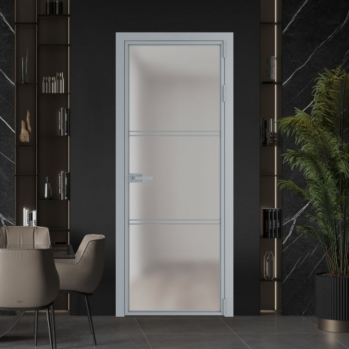Межкомнатная дверь ProfilDoors 3 AX Матовое профиль Серебро