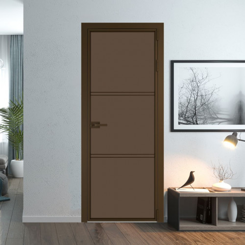 Межкомнатная дверь ProfilDoors 3 AX Монохром гляссе триплекс профиль Деорэ
