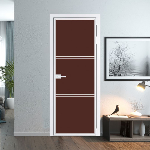 Межкомнатная дверь ProfilDoors 3 AX.O Монохром шоколад триплекс профиль Вайт