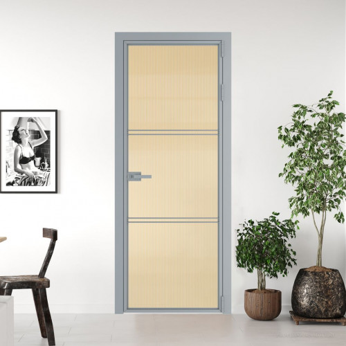Межкомнатная дверь ProfilDoors 3 AX.O Мору золото профиль Серебро