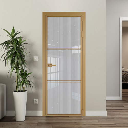 Межкомнатная дверь ProfilDoors 3 AX Узор Страйп профиль Золото