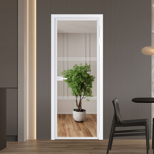 Межкомнатная дверь ProfilDoors 3 AX.O Зеркало профиль Вайт