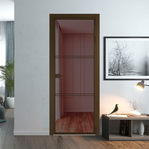 Межкомнатная дверь ProfilDoors 3 AX Золотистая бронза профиль Деорэ