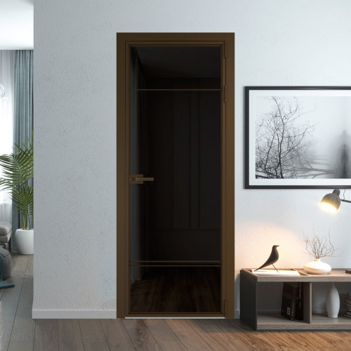 Межкомнатная дверь ProfilDoors 4 AX.O Черное тонированное профиль Деорэ