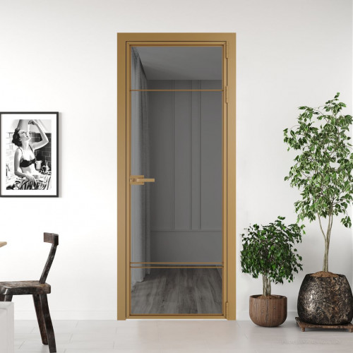 Межкомнатная дверь ProfilDoors 4 AX.O Комфорт серый профиль Золото