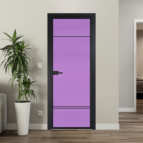 Межкомнатная дверь ProfilDoors 4 AX Кризет фиолетовое профиль Черный матовый