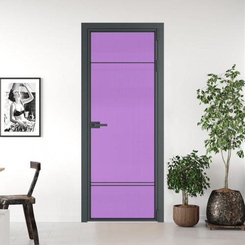 Межкомнатная дверь ProfilDoors 4 AX Кризет фиолетовое профиль Серая ночь