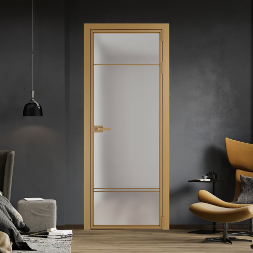 Межкомнатная дверь ProfilDoors 4 AX Матовое профиль Золото