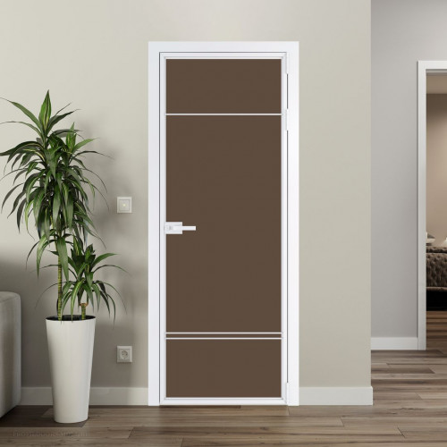 Межкомнатная дверь ProfilDoors 4 AX Монохром гляссе триплекс профиль Вайт
