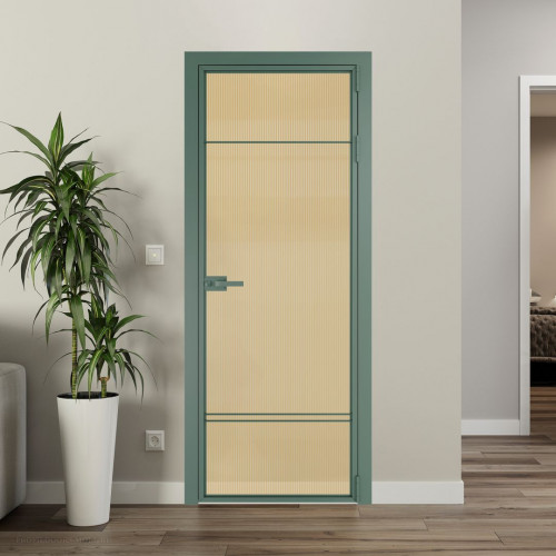 Межкомнатная дверь ProfilDoors 4 AX Мору золото профиль Зеленый воск