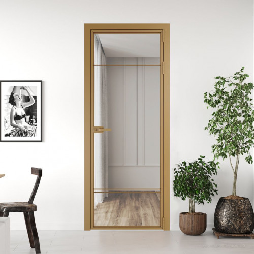 Межкомнатная дверь ProfilDoors 4 AX Прозрачное профиль Золото