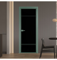 4 AX Триплекс черный профиль Зеленый воск