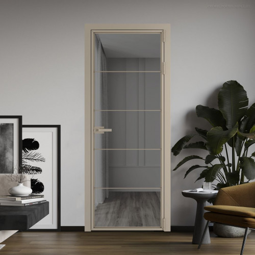 Межкомнатная дверь ProfilDoors 5 AX.O Комфорт серый профиль Никель матовый