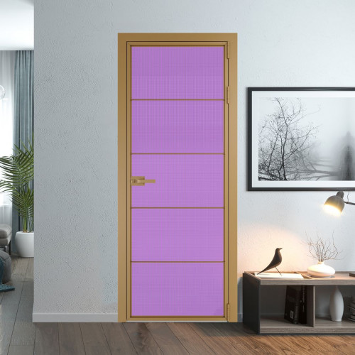 Межкомнатная дверь ProfilDoors 5 AX Кризет фиолетовое профиль Золото
