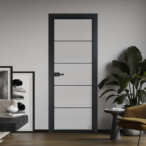 Межкомнатная дверь ProfilDoors 5 AX Кризет профиль Черный матовый