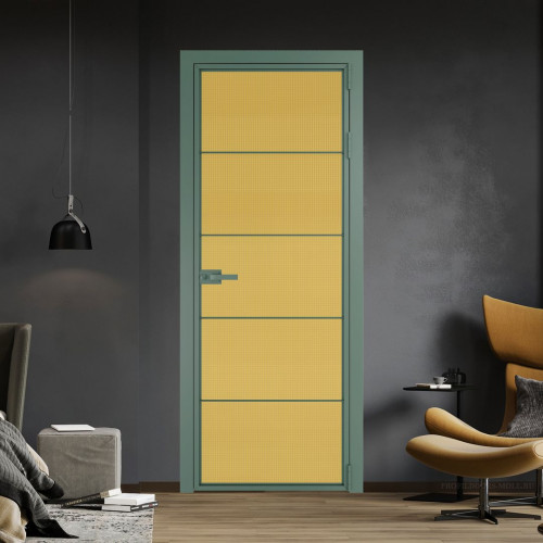 Межкомнатная дверь ProfilDoors 5 AX Кризет золото профиль Зеленый воск