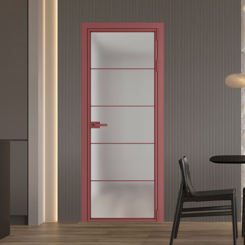 Межкомнатная дверь ProfilDoors 5 AX Матовое профиль Красный антрацит