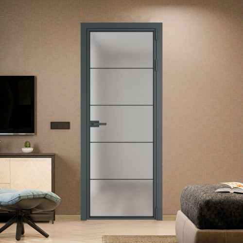 Межкомнатная дверь ProfilDoors 5 AX Матовое профиль Серая ночь