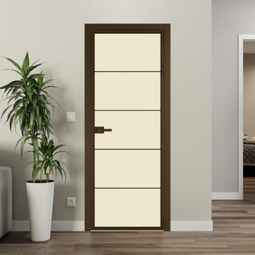 Межкомнатная дверь ProfilDoors 5 AX Монохром жемчуг триплекс профиль Деорэ