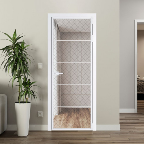 Межкомнатная дверь ProfilDoors 5 AX Ромб черный профиль Вайт
