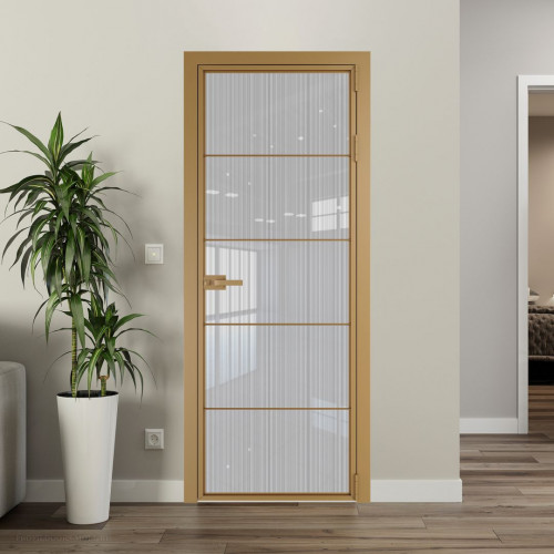 Межкомнатная дверь ProfilDoors 5 AX Узор Страйп профиль Золото