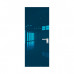 Межкомнатная дверь ProfilDoors 0M Зеркало Blue алюминиевая кромка Вайт