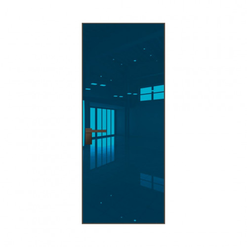 Межкомнатная дверь ProfilDoors 1M Зеркало Blue алюминиевая кромка Деорэ