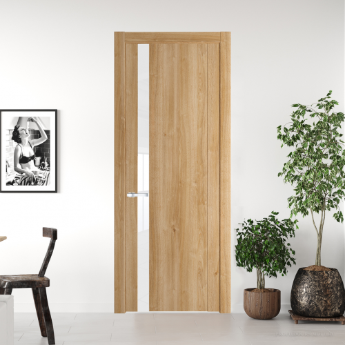 Межкомнатная дверь ProfilDoors 1.2 N Дуб Карамель с вставкой стекла лак классик