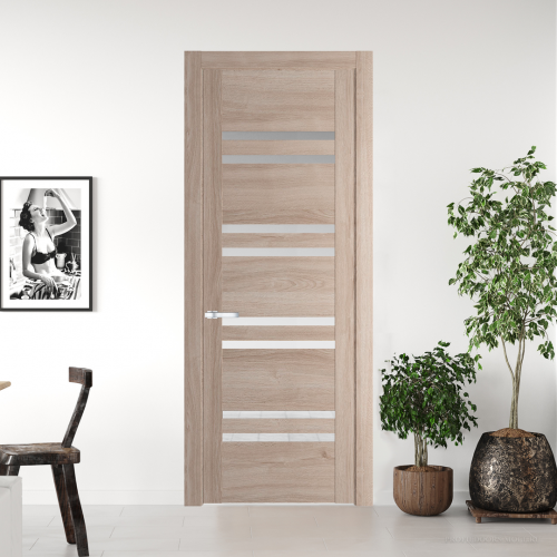Межкомнатная дверь ProfilDoors 1.6 N Дуб Сонома с прозрачным стеклом