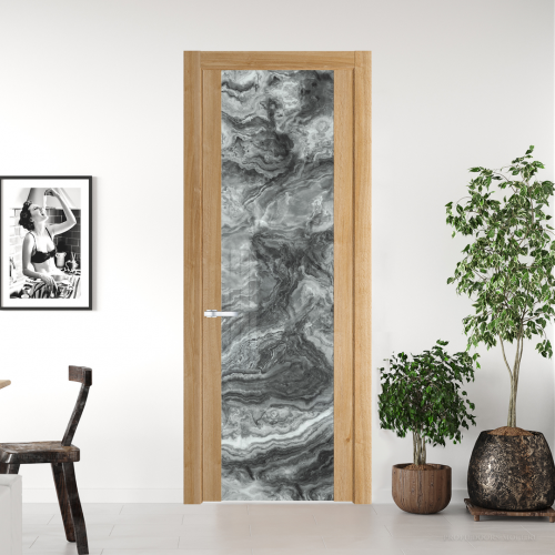 Межкомнатная дверь ProfilDoors 1.7 N.O Дуб Карамель с вставкой стекла атриум серебро