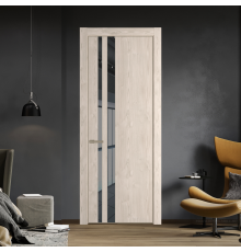 20NA Каштан светлый профиль Никель матовый вставка Зеркало Grey