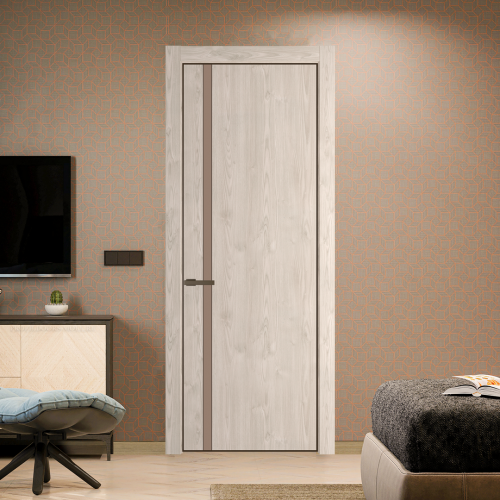 Межкомнатная дверь ProfilDoors 21NA Каштан светлый профиль Деорэ вставка Монохром капучино