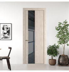 19 NE Каштан светлый с кромкой Шампань с стекляной вставкой зеркало grey
