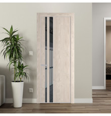 20 NE Каштан светлый с кромкой Матовая с стекляной вставкой зеркало grey