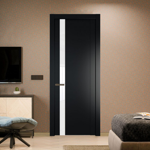 Межкомнатная дверь ProfilDoors 1.2P.O Блэк Лак классик молдинг Деорэ