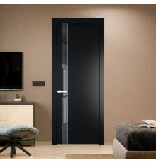 1.2P Блэк Зеркало Grey молдинг Вайт