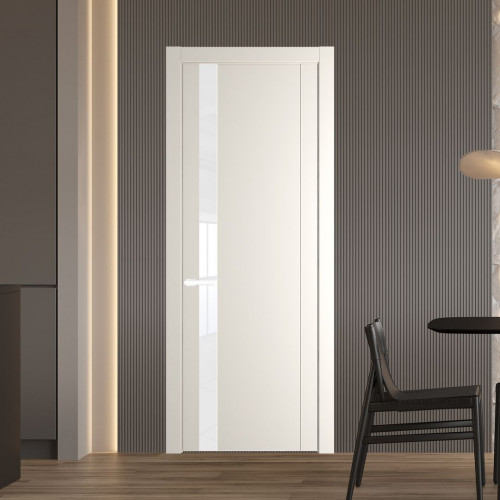 Межкомнатная дверь ProfilDoors 1.2P Перламутр белый Лак классик молдинг Вайт