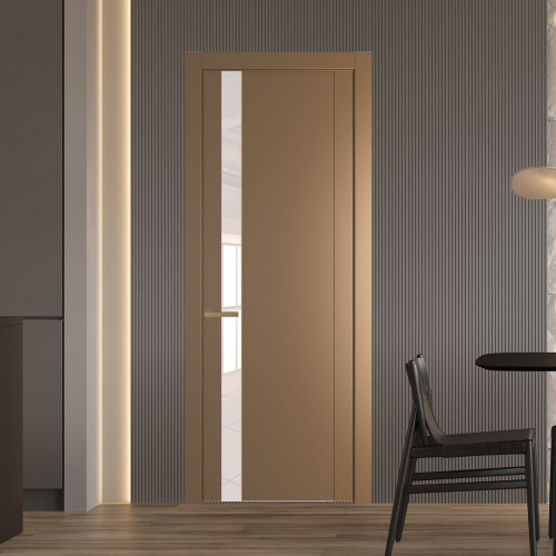 Межкомнатная дверь ProfilDoors 1.2P.O Перламутр золото Lacobel Перламутровый лак молдинг Золото