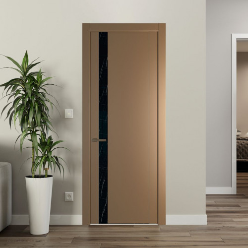 Межкомнатная дверь ProfilDoors 1.2P Перламутр золото Неро мрамор молдинг Деорэ
