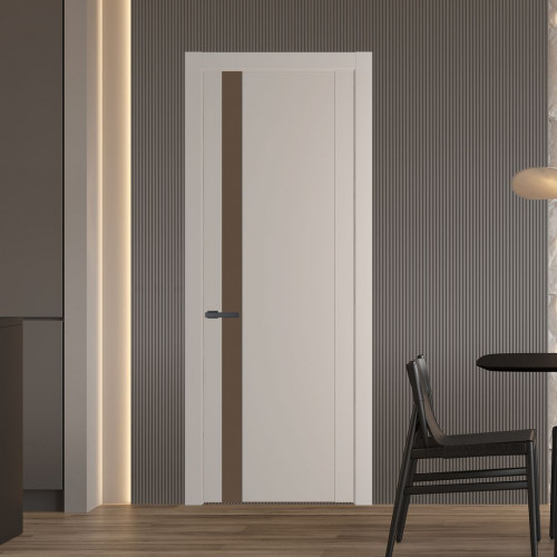 Межкомнатная дверь ProfilDoors 1.2P Сэнд Монохром гляссе молдинг Серая ночь