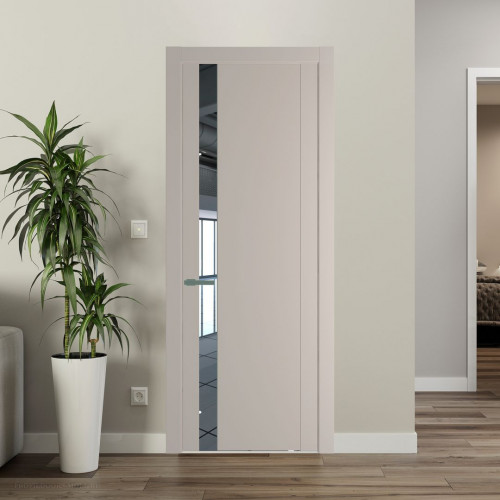 Межкомнатная дверь ProfilDoors 1.2P.O Сэнд Зеркало молдинг Зеленый воск
