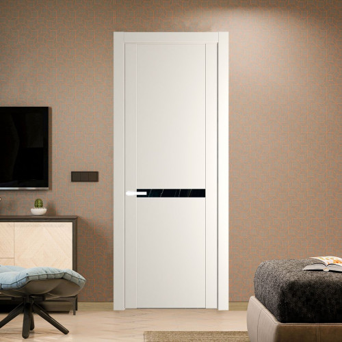 Межкомнатная дверь ProfilDoors 1.4P Перламутр белый Неро мрамор молдинг Вайт