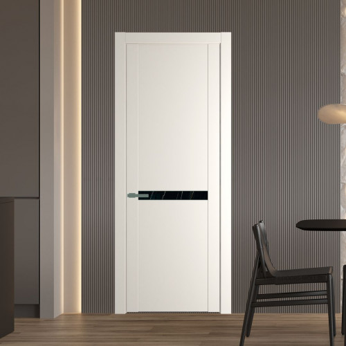 Межкомнатная дверь ProfilDoors 1.4P.O Перламутр белый Неро мрамор молдинг Зеленый воск