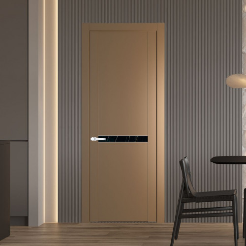 Межкомнатная дверь ProfilDoors 1.4P Перламутр золото Неро мрамор молдинг Серебро