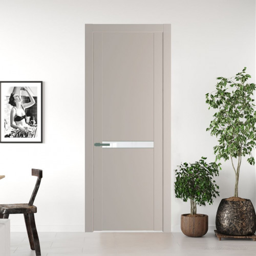 Межкомнатная дверь ProfilDoors 1.4P.O Сэнд Лак классик молдинг Зеленый воск
