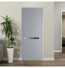 1.4P Смоки Зеркало Grey молдинг Серебро